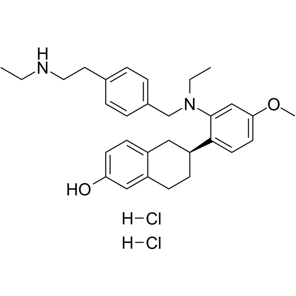 Elacestrant S enantiomer dihydrochloride (RAD1901 S enantiomer dihydrochloride) 2309762-30-7